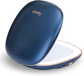 Fancii Compact Makeup Mirror with Natural LED Lights, 1x/ 10x Magnifying - Rechargeable, Portable... | Amazon (US)