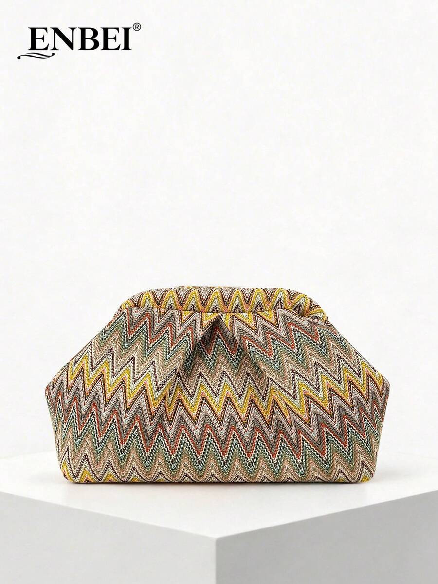 ENBEI Exquisite Polka Dot Style Clutch - Makeup Bag, Beach Bag, Fashionable Women's Bag, Shell Ba... | SHEIN