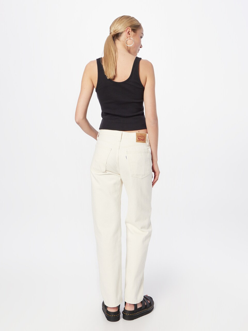 LEVI'S ® Regular Jeams 'Low Pro' in White Denim | ABOUT YOU (DE)