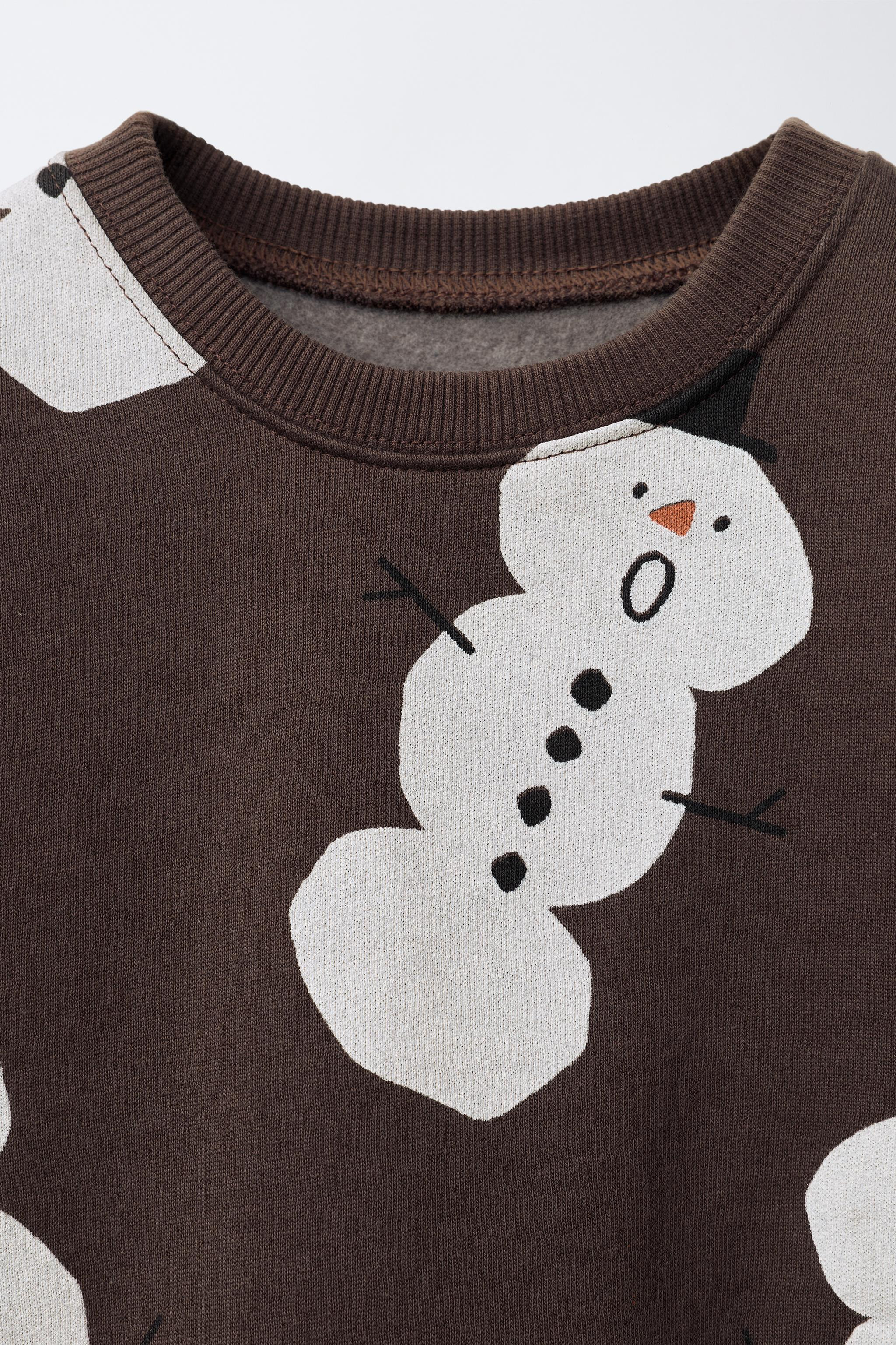 SNOWMEN PRINT JOGGING SET | Zara US