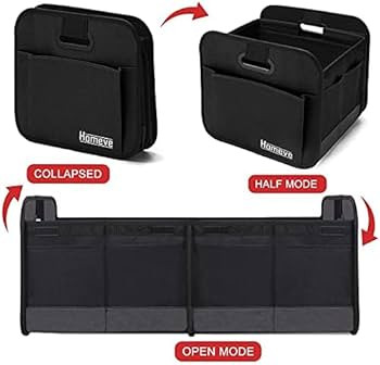 Homeve Car Trunk Organizer, Car Storage, Reinforced Handles, Collapsible Multi-Compartment Car Or... | Amazon (US)
