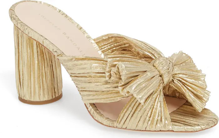 Penny Knotted Lamé Sandal (Women) | Nordstrom