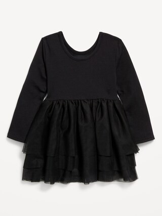 Long-Sleeve Fit and Flare Graphic Tutu Dress for Toddler Girls | Old Navy (US)
