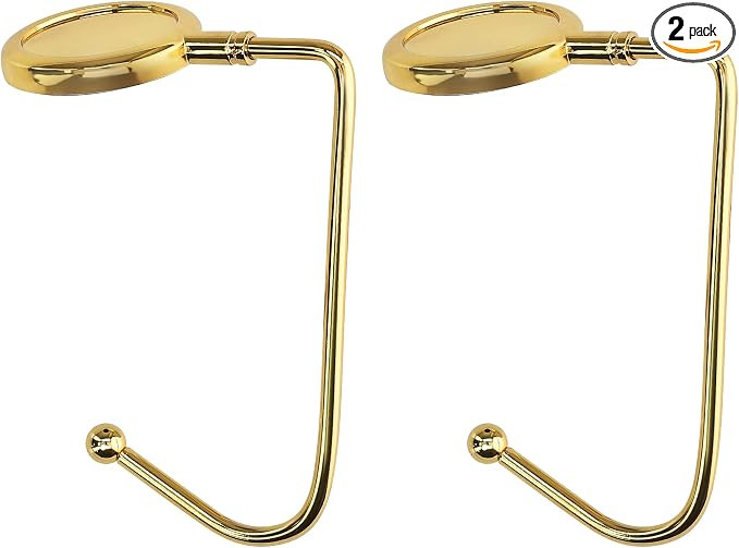 kwmobile Purse Hook for Table - Set of 2 Purse Holder - Handbag Hanger - Portable Bag Holder - Ba... | Amazon (US)