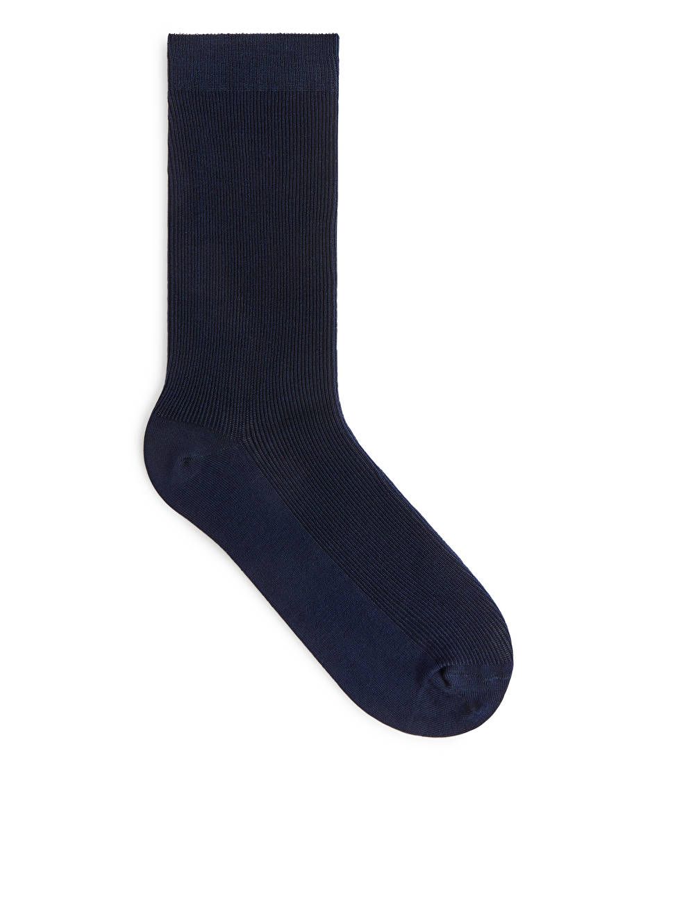Mercerised Cotton Rib Socks - Dark Blue - Underwear & Loungewear - ARKET GB | ARKET (US&UK)