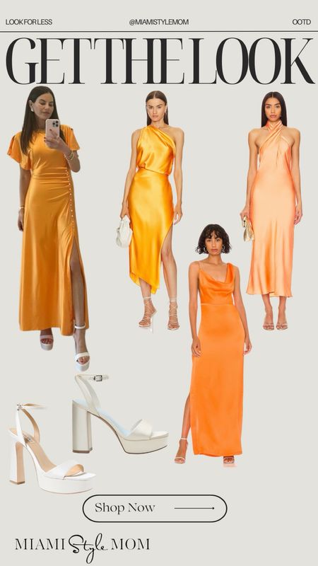 Get the look!🍊🧡 OOTD + look for less!!

Wedding guest dress. Orange maxi dress. White platform heels. Wedding guest outfit inspo. Summer dress.

#LTKShoeCrush #LTKSeasonal #LTKStyleTip