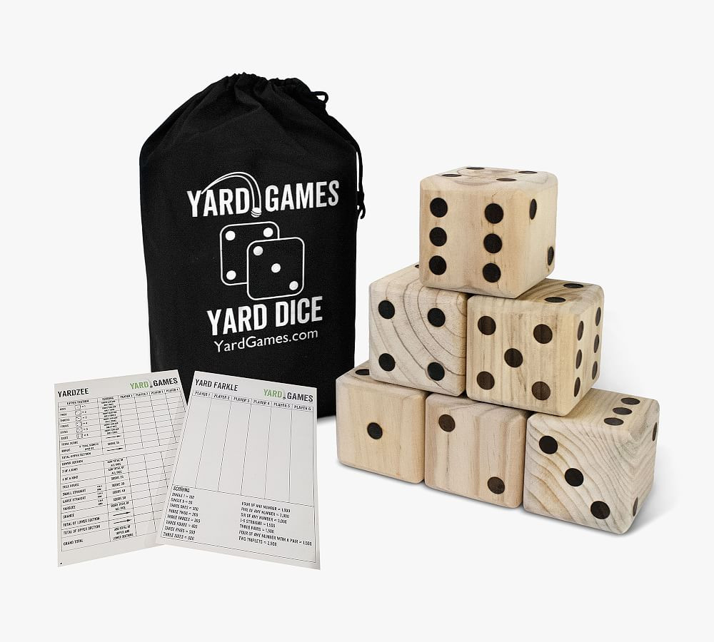 Oversized Wooden Yard Dice | Pottery Barn (US)