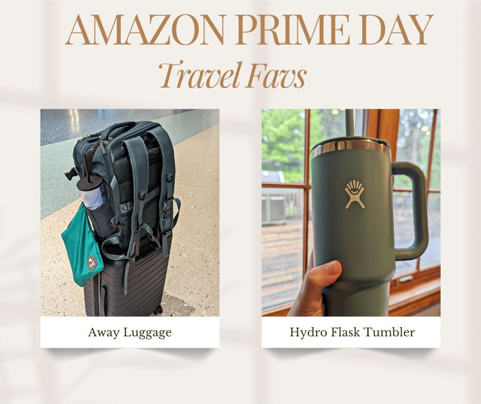 Here are a few of our fav travel products to check out right now::

*Away Carry on Luggage - This is by far my favorite piece of luggage. It is so smooth to roll in airports & around busy city streets. It can fit so much more clothing than you think & it is so durable. Well worth the price! 

*EverSnug Travel Blanket & Pillow - We love this combo travel blanket & pillow  & it slides on so easily to your carry-on

*Hydro Flask 40 oz Tumbler - I love this travel tumbler for keeping ice cold &. fitting so nicely into cup holders. It's great to bring on the go wherever you travel

#ad #founditonamazon @amazon @amazonhome @amazontravel @shop.LTK #liketkit liketk.it/xx 

 #LTKSaleAlert #LTKTravel #LTKFamily