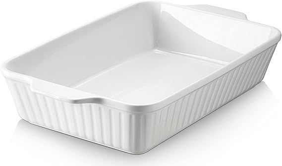 DOWAN Casserole Dish, 9x13 Ceramic Baking Dish, Large Lasagna Pan Deep, Casserole Dishes for Oven... | Amazon (US)