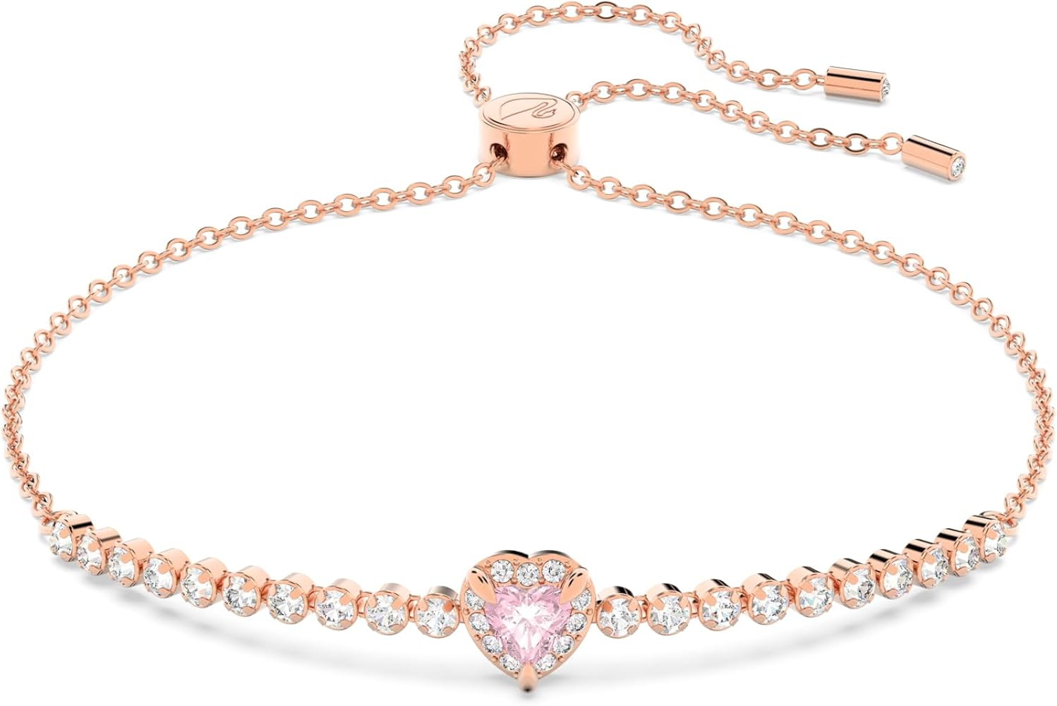Swarovski One bracelet, Heart, Pink, Rose gold-tone finish | Amazon (US)