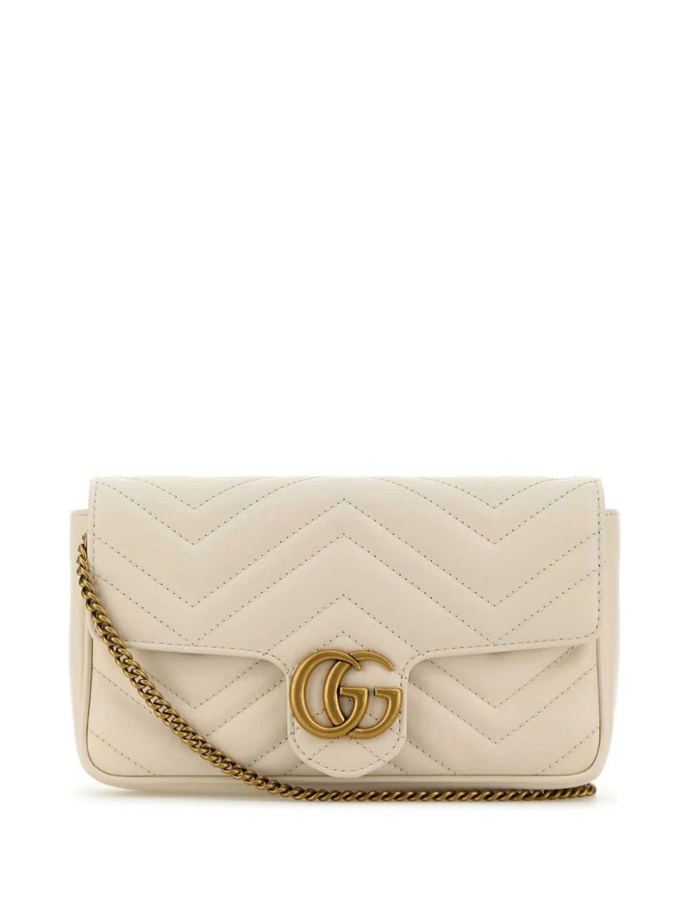 Gucci mini GG Marmont cross body bag - White | Farfetch Global