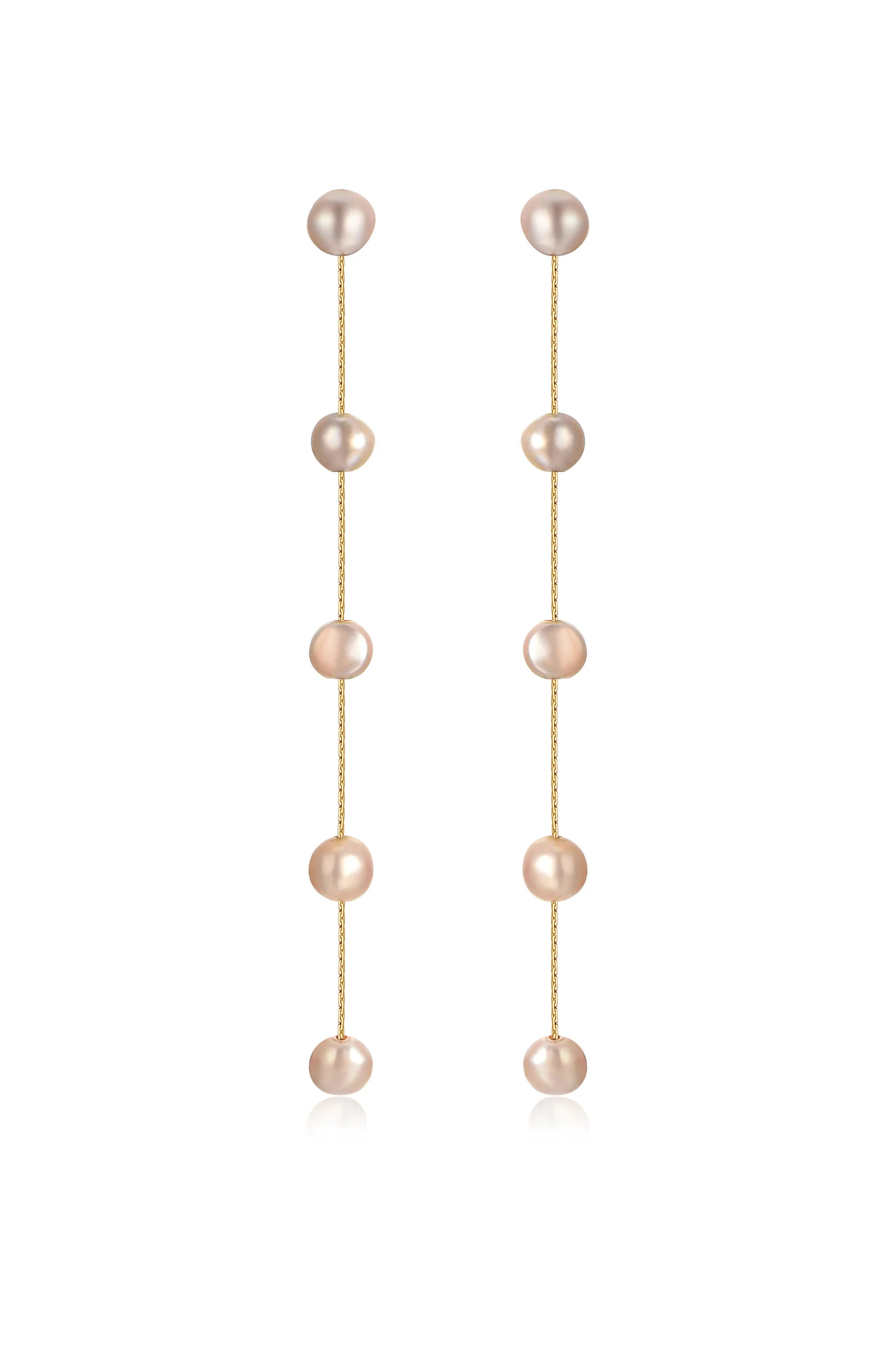Dripping Pearl Delicate Drop Earrings | Ettika