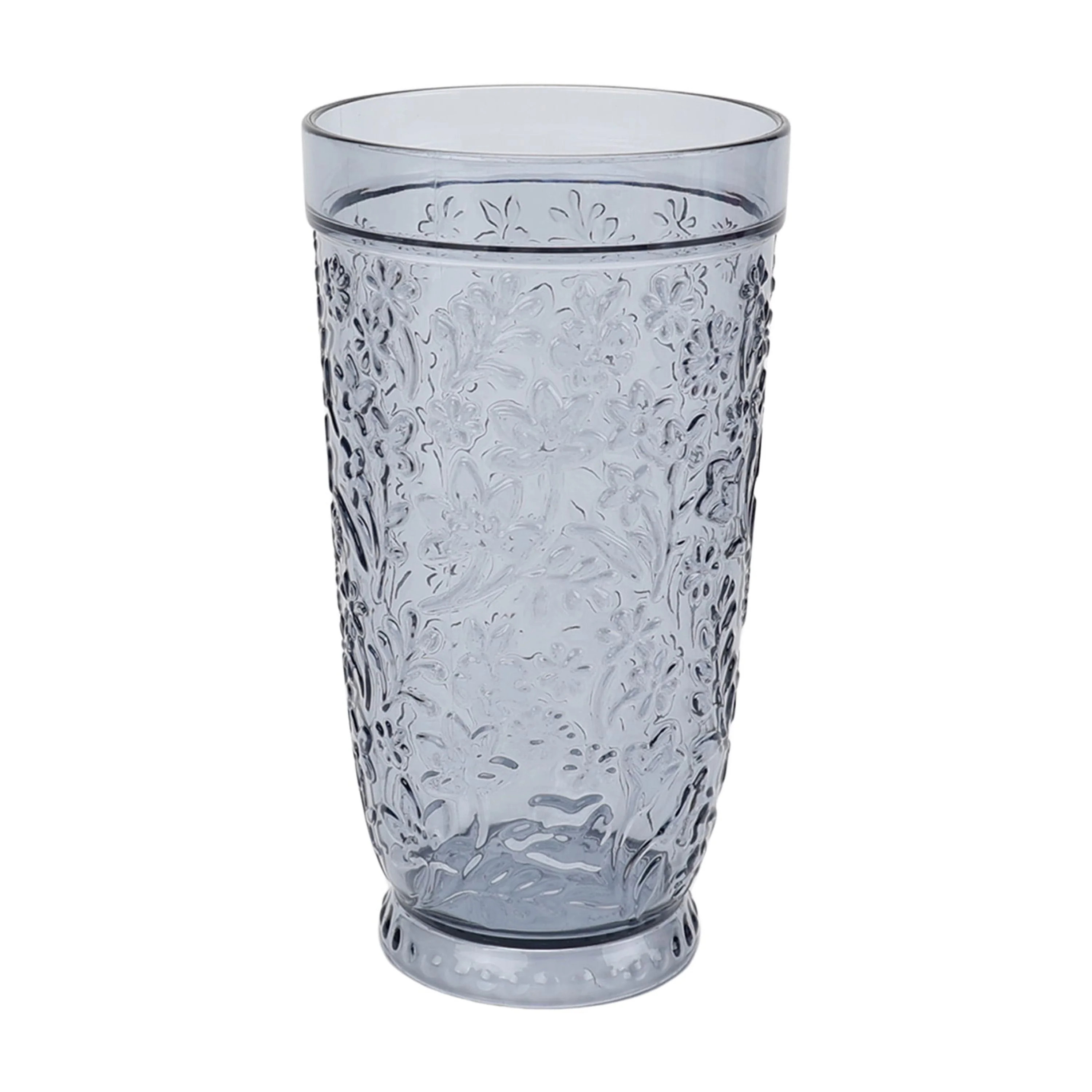 The Pioneer Woman Ditsy 24-Ounce Blue Embossed Tritan Tumbler | Walmart (US)