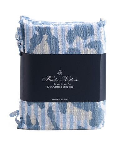 Cotton Seersucker Leopard Duvet Set | TJ Maxx