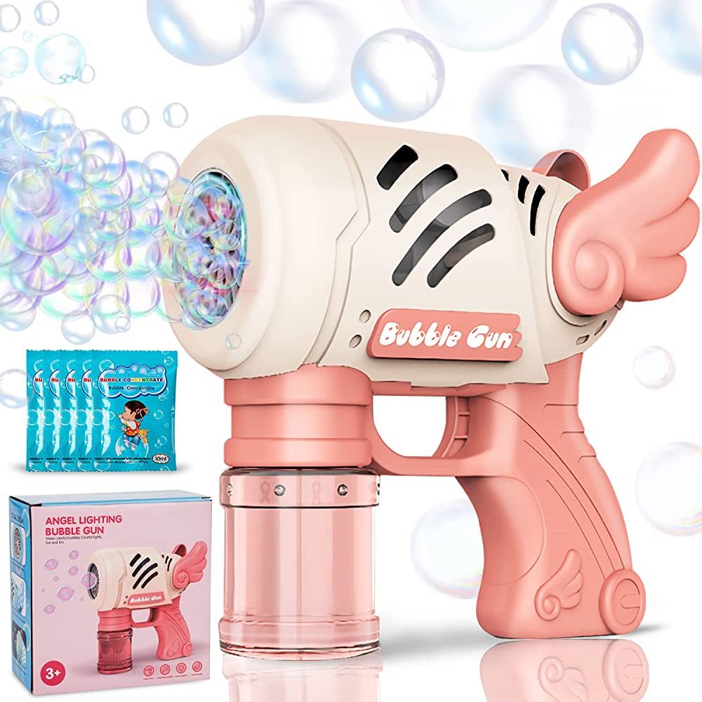 Bubble Machine Gun, Bubble Gun with Colorful Lights, Leak-Proof Design TIK Tok Foam Maker Guns To... | Amazon (US)