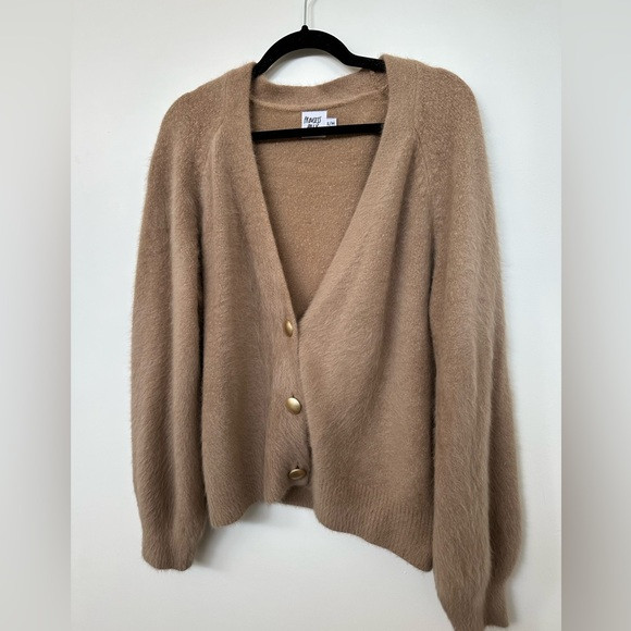 Princess Polly Sweater Cardigan Tan/Brown Small/Medium | Poshmark