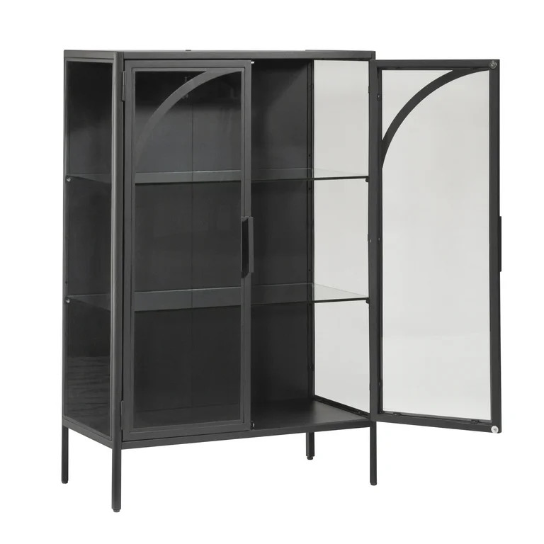Better Homes & Gardens Nola Accent Cabinet, Black Finish | Walmart (US)