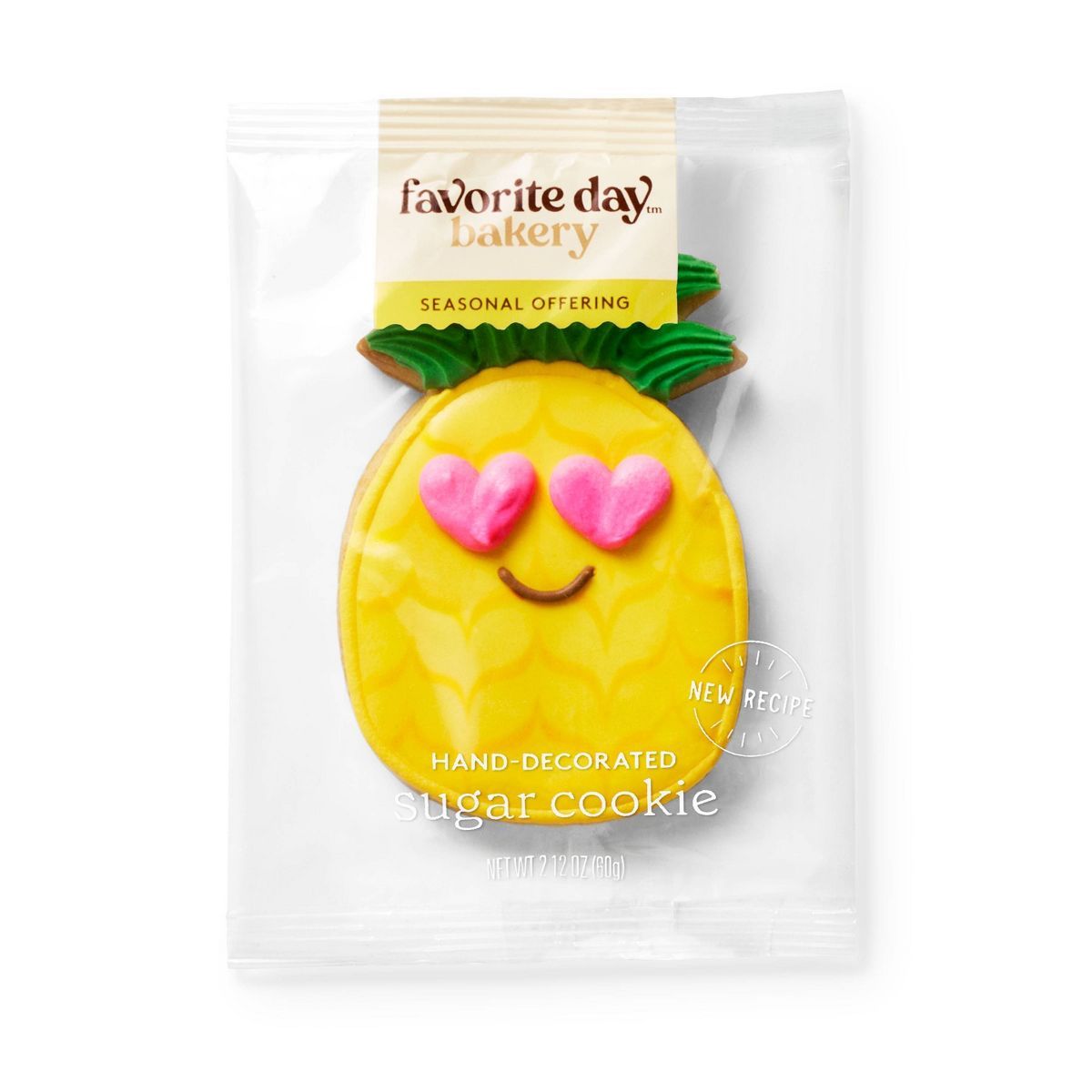 Pineapple Hand Decorated Cookie - 2.12oz/1ct - Favorite Day™ | Target