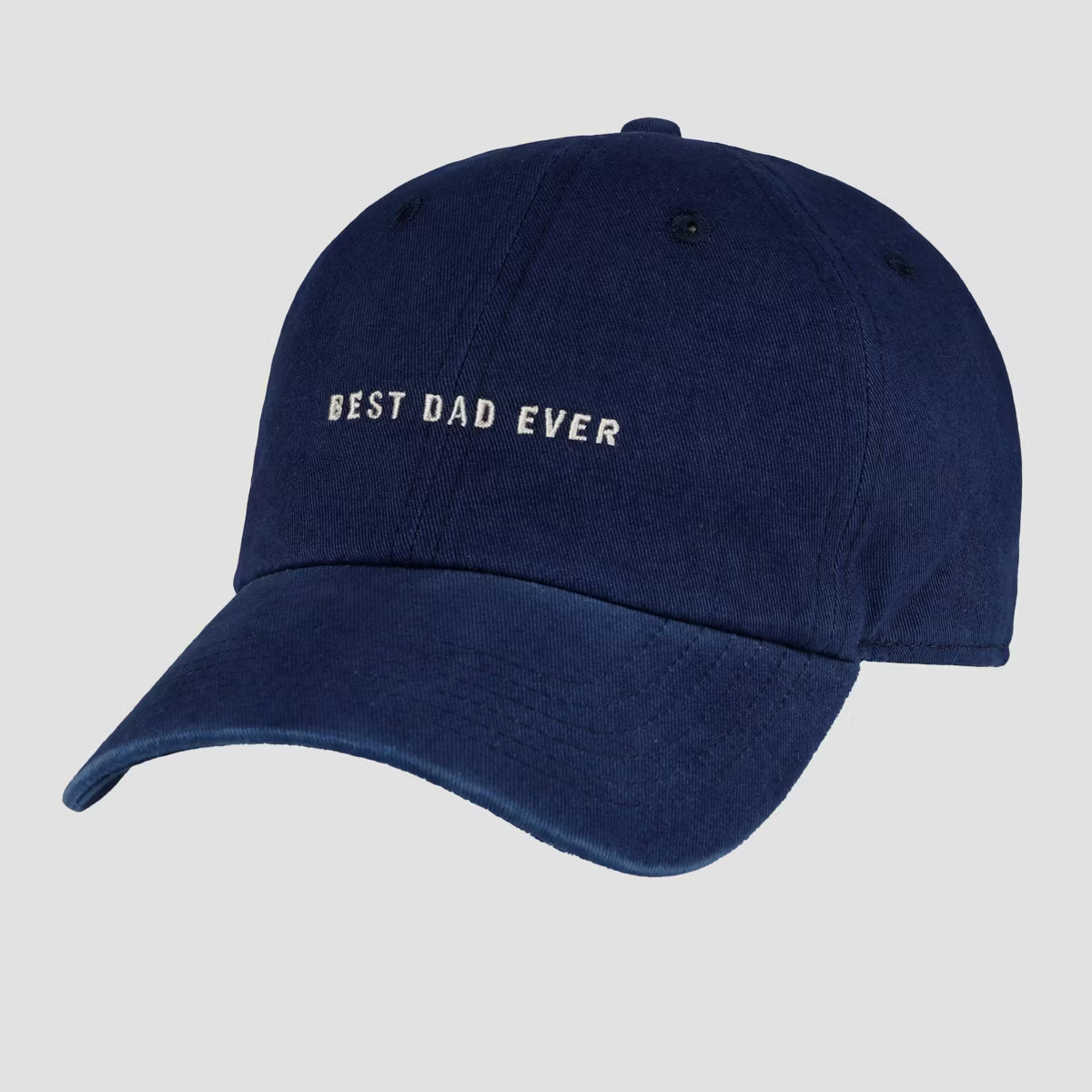 Wemco Men's Best Dad Ever Print Cotton Baseball Hat - Navy Blue | Target