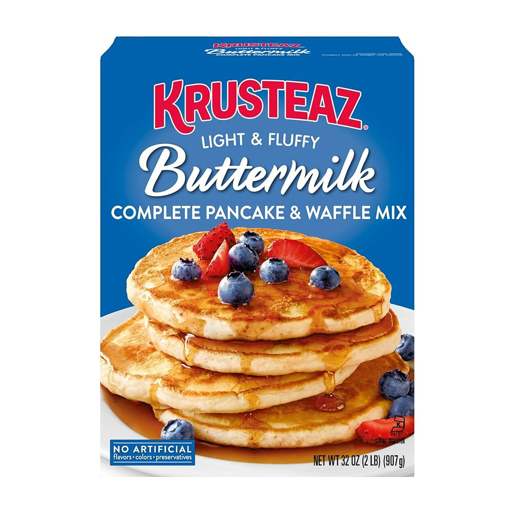 Krusteaz Light and Fluffy Buttermilk Complete Pancake Mix, Waffle and Pancake Mix, Just Add Water... | Amazon (US)