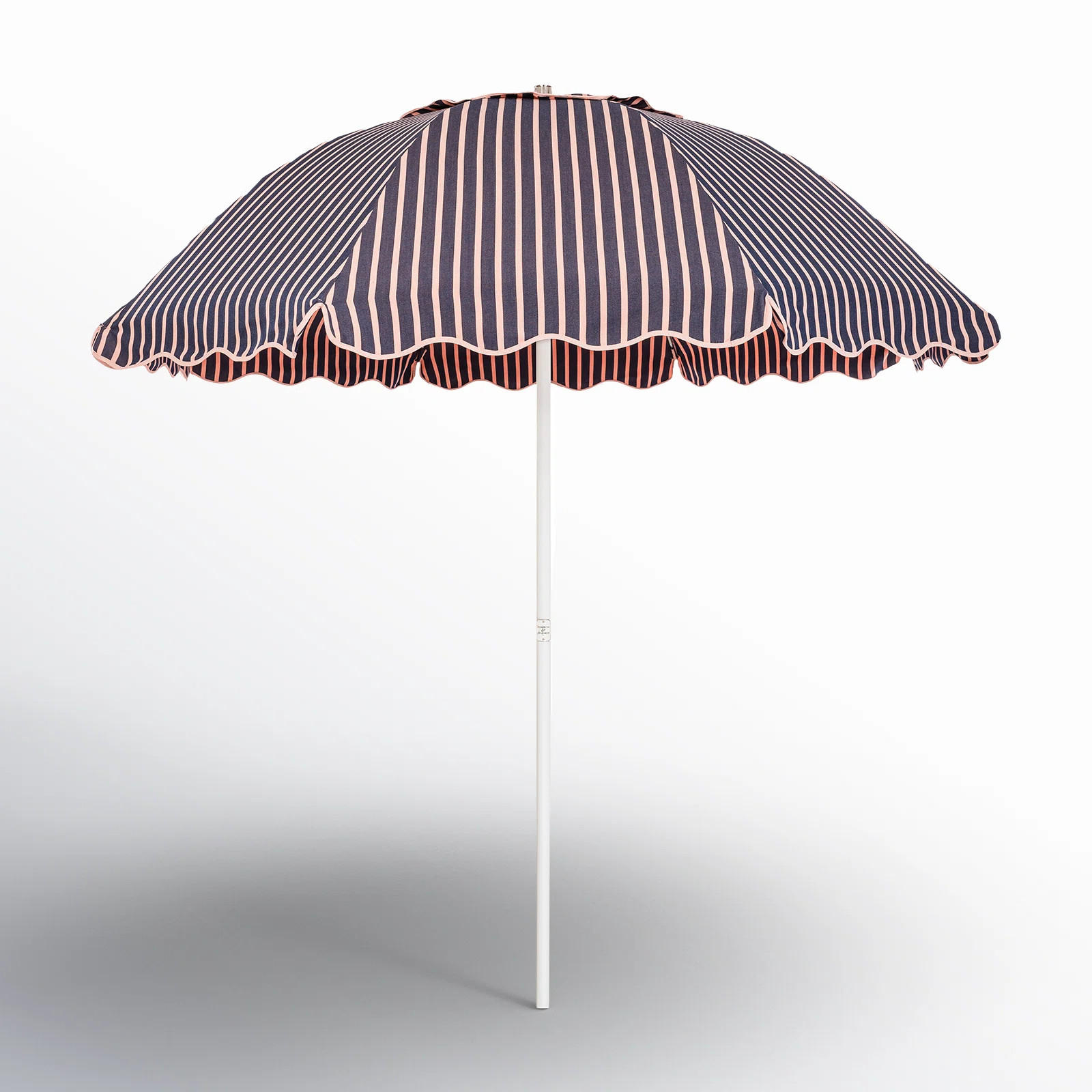 PATIO UMBRELLA - MONACO NAVY AND PINK STRIPE | Wayfair North America