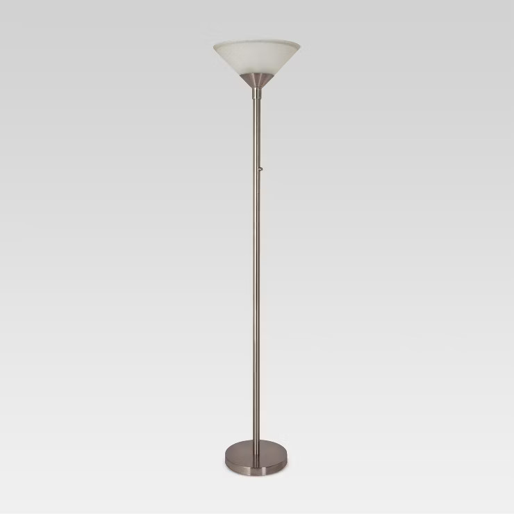 Torchiere Floor Lamp with Glass Shade - Threshold™ | Target