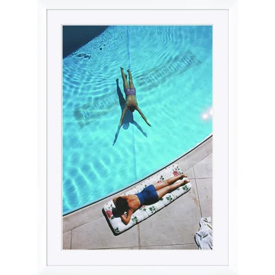 Getty Images, "Swimmer And Sun Bather", Slim Aarons, 1959 Framed On Paper by Slim Aarons Print | Perigold