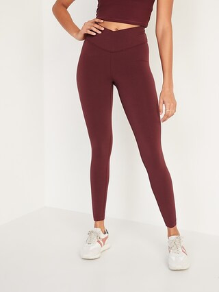 Extra High-Waisted PowerChill Crossover 7/8-Length Leggings for Women | Old Navy (US)