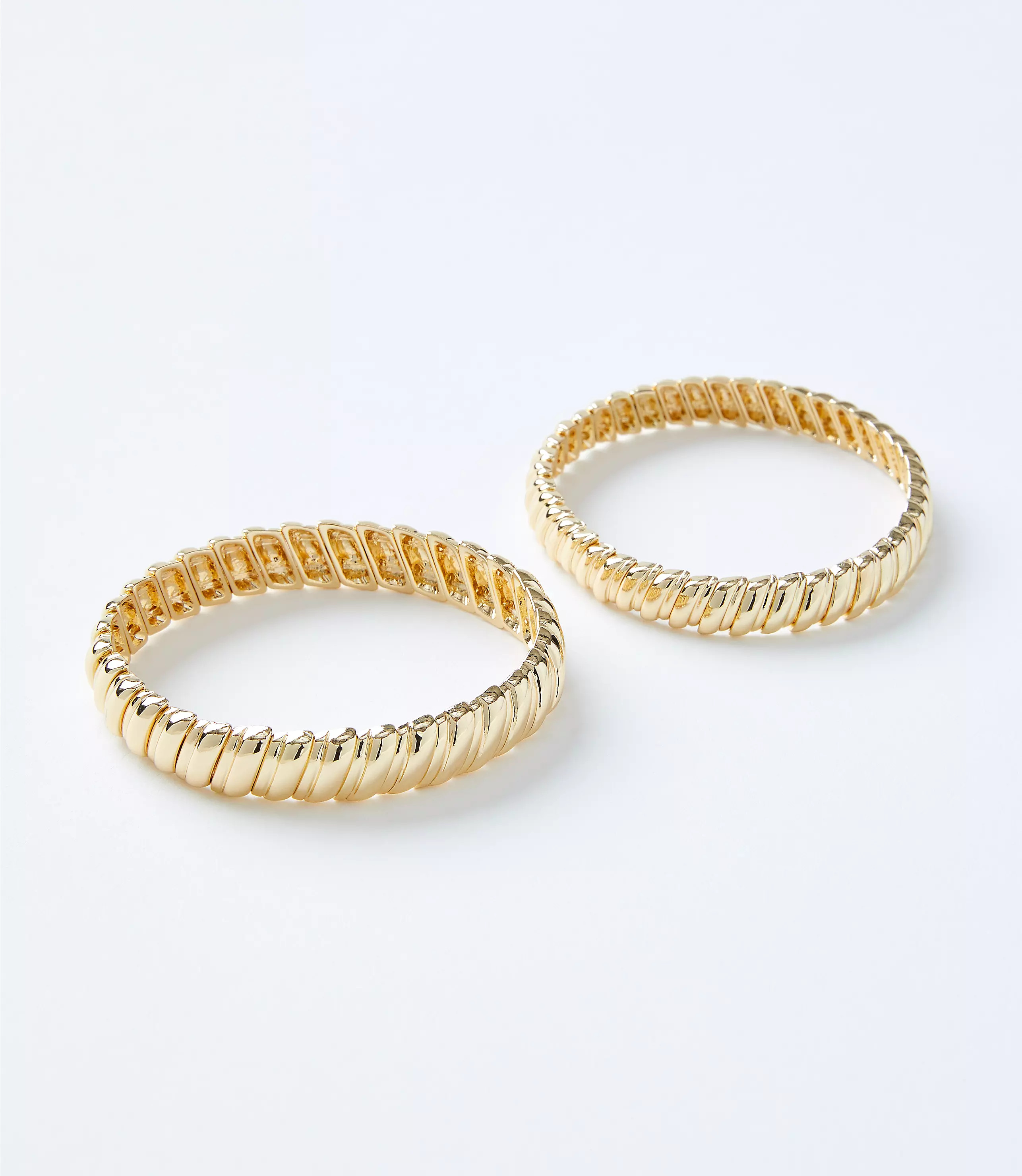 Twisted Metal Stretch Bracelet Set | LOFT