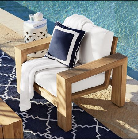 LINK IN BIO Larnaca Outdoor Teak Club Chair Sleek, modern silhouettes and the natural beauty of premium teak give this weather-friendly collection a timeless look all its own. Built to withstand the elements, our teak club chair features wide mitered arms and a deep, comfortable seat. Can Even customize the seat cushions to your color fabric preference. Grab yours Here: https://bit.ly/4bHNnTc  #outdoorlife  #OutdoorFurniture  #outdoorlife  #outdoorliving  #outdoorentertaining  #backyardoasis  #BackyardGoals  

#LTKSeasonal #LTKSpringSale #LTKhome