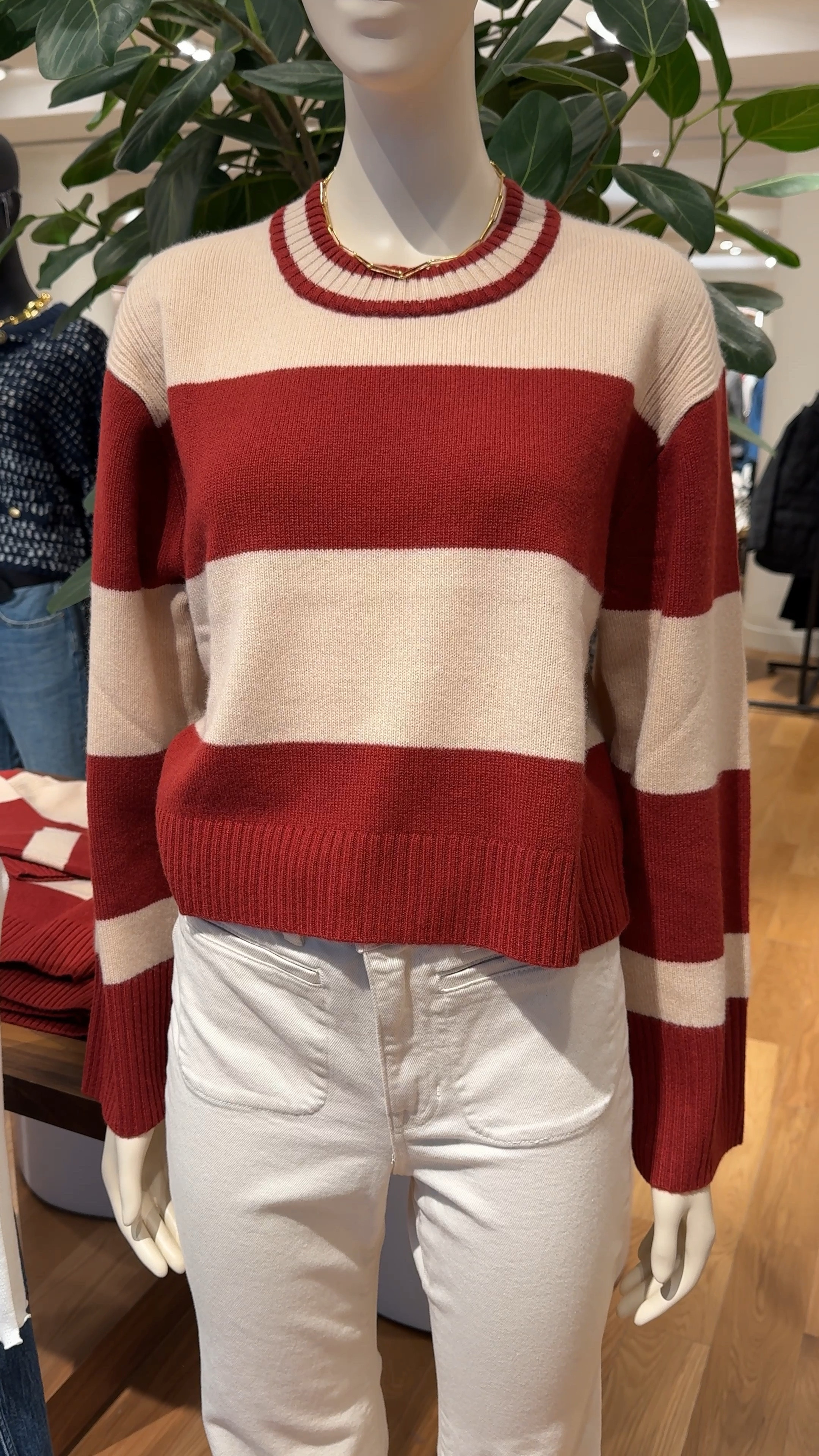 Rugby stripes are huge for winter!  Chose this gorgeous, cashmere rugby stripe sweater for a client that was wanting to embrace the trend 👌🏻 

#OOTD #StylingTips #PersonalStyling #effortlesstyle #WinterFashion #personalstylist #nashvillestylist #StyleOver40 #LTKVideo #wintersweaters #wintertrends #whattobuy #winterstyle

#LTKSeasonal #LTKOver40 #LTKWatchNow