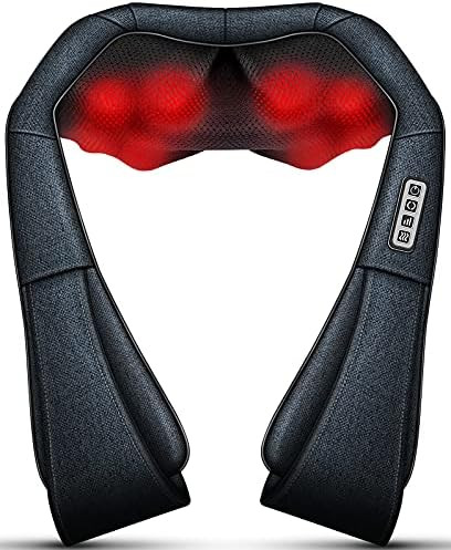 Mo Cuishle Shiatsu Neck and Back Massager with Heat – Deep Kneading for Shoulder and Neck – I... | Amazon (US)