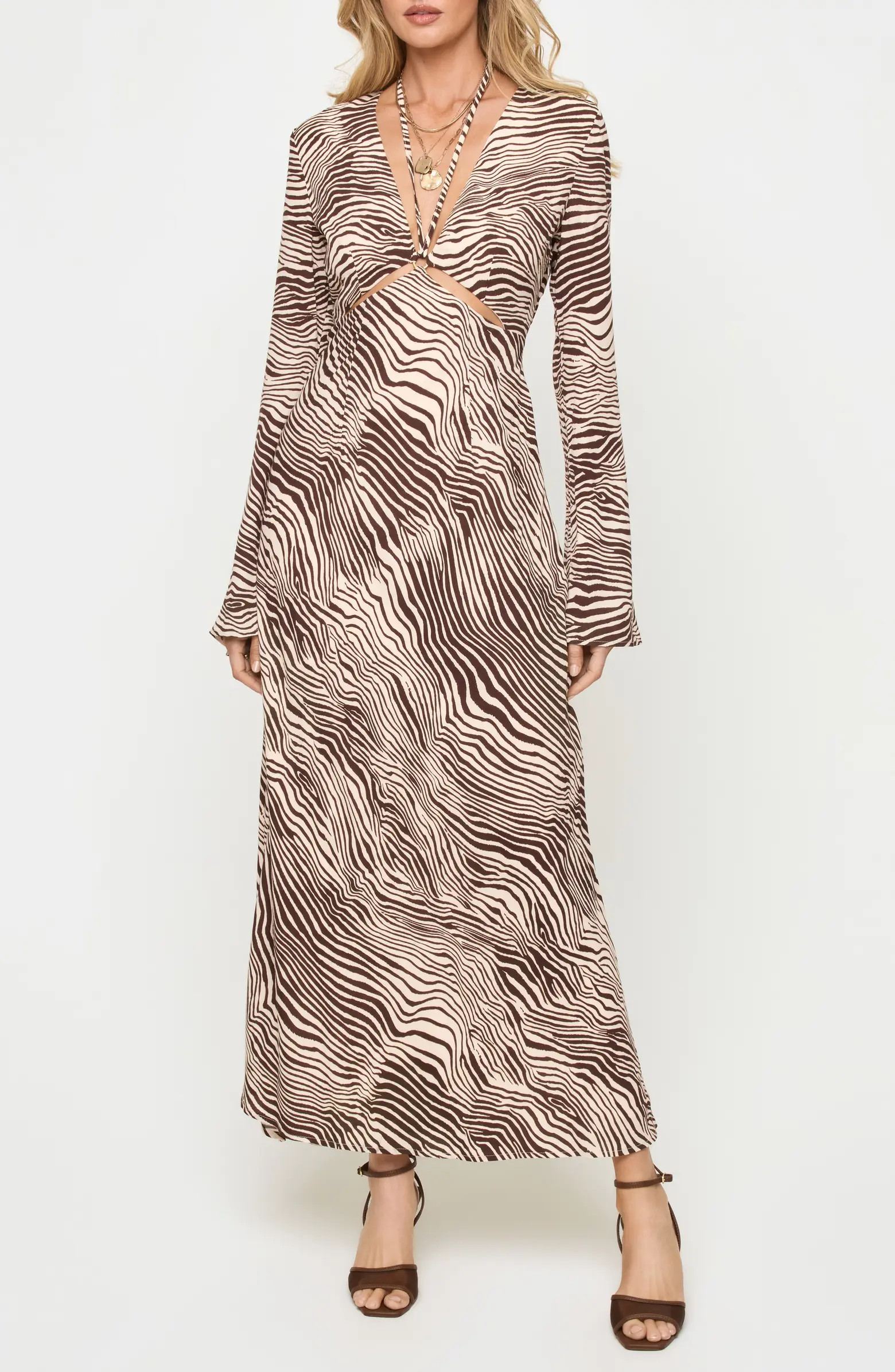 LSPACE Say When Long Sleeve Cover-Up Maxi Dress | Nordstrom | Nordstrom