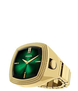 x Nick Jonas Machine Luxe Vignette Two-Hand Stainless Steel Ring Watch | Dillard's