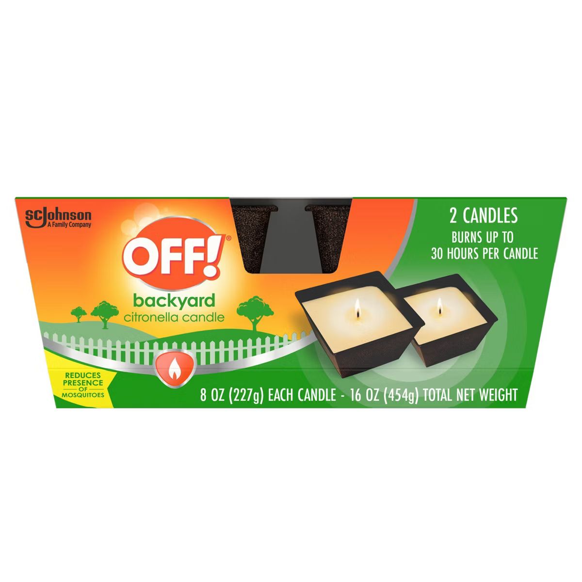 OFF! 2ct 8oz Backyard Citronella Scented Candle | Target