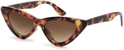 LIKSMU Cat Eye Sunglasses for Women Vintage Retro Narrow Cateye Frame Trendy Sun Glasses | Amazon (US)