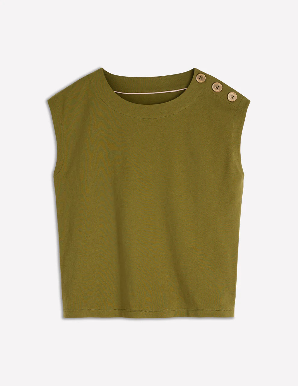 Button Detail T-Shirt-Mayfly | Boden (US)