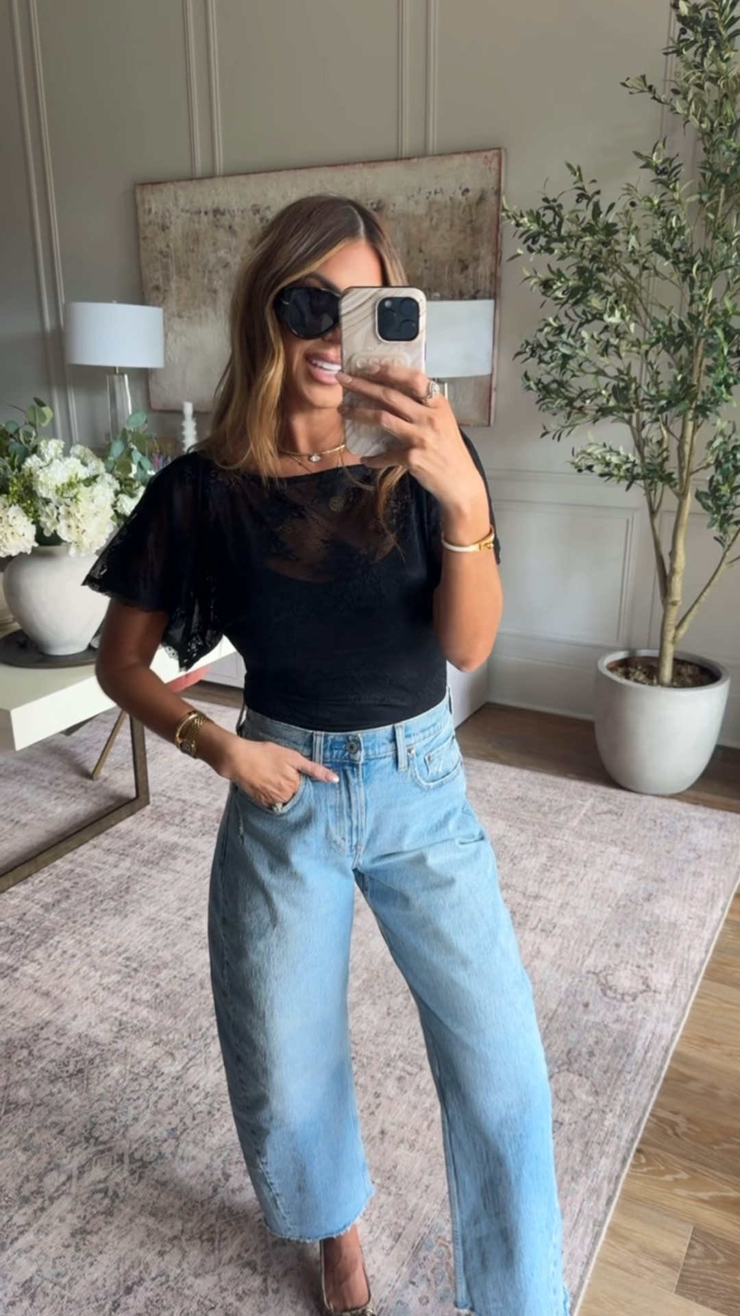 wearing a small top and 27 regular in denim 🖤