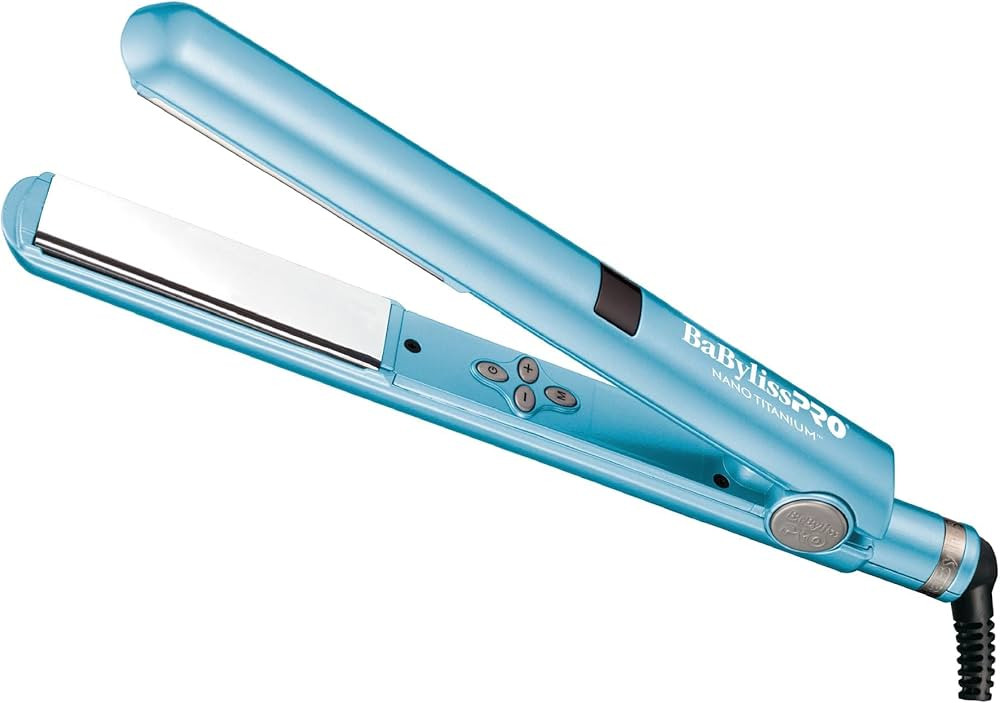 BaBylissPRO Nano Titanium Flat Iron Hair Straightener, 1" Digital Hair Straightener Iron for Prof... | Amazon (US)