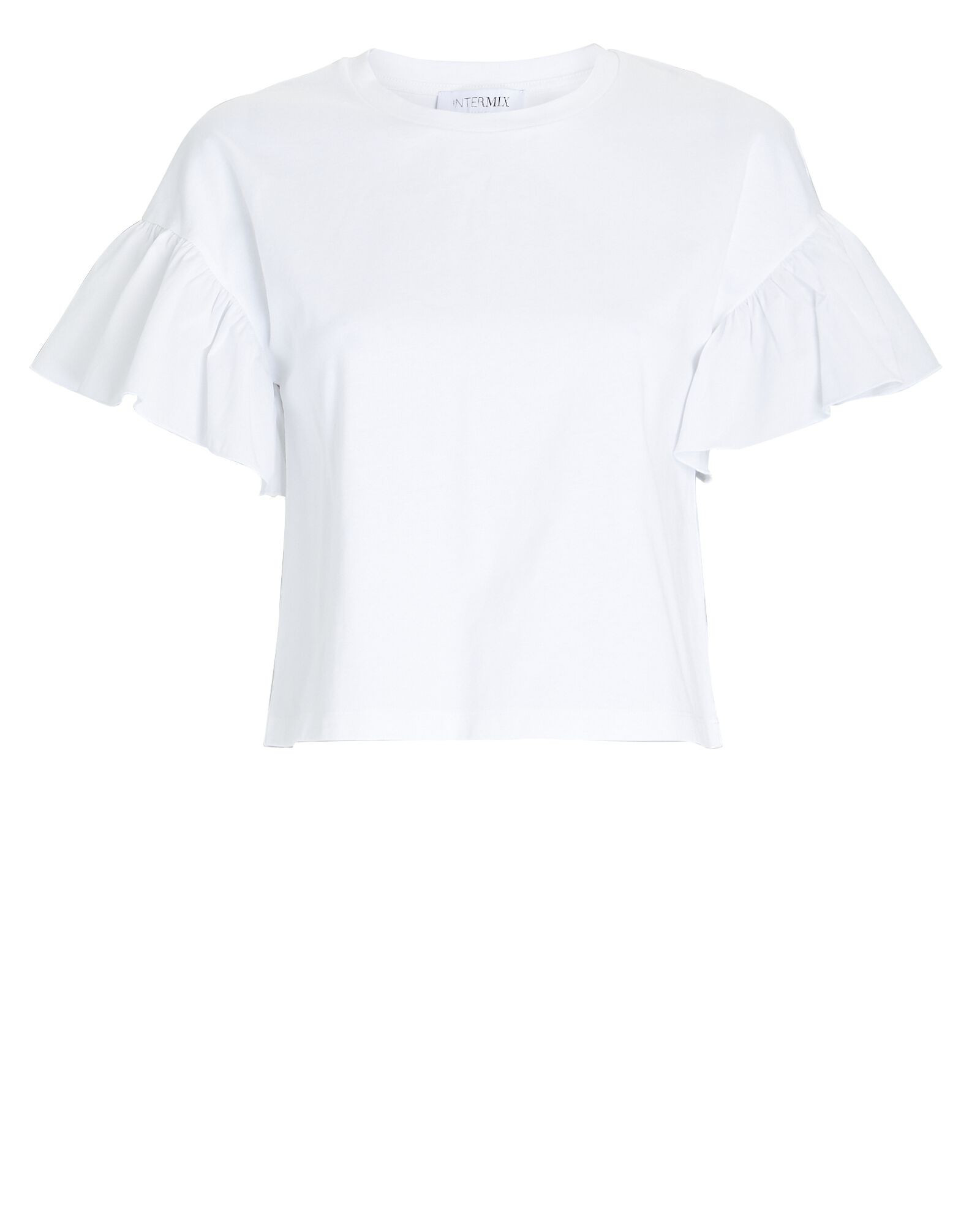 Riley Ruffled Short Sleeve T-Shirt | INTERMIX