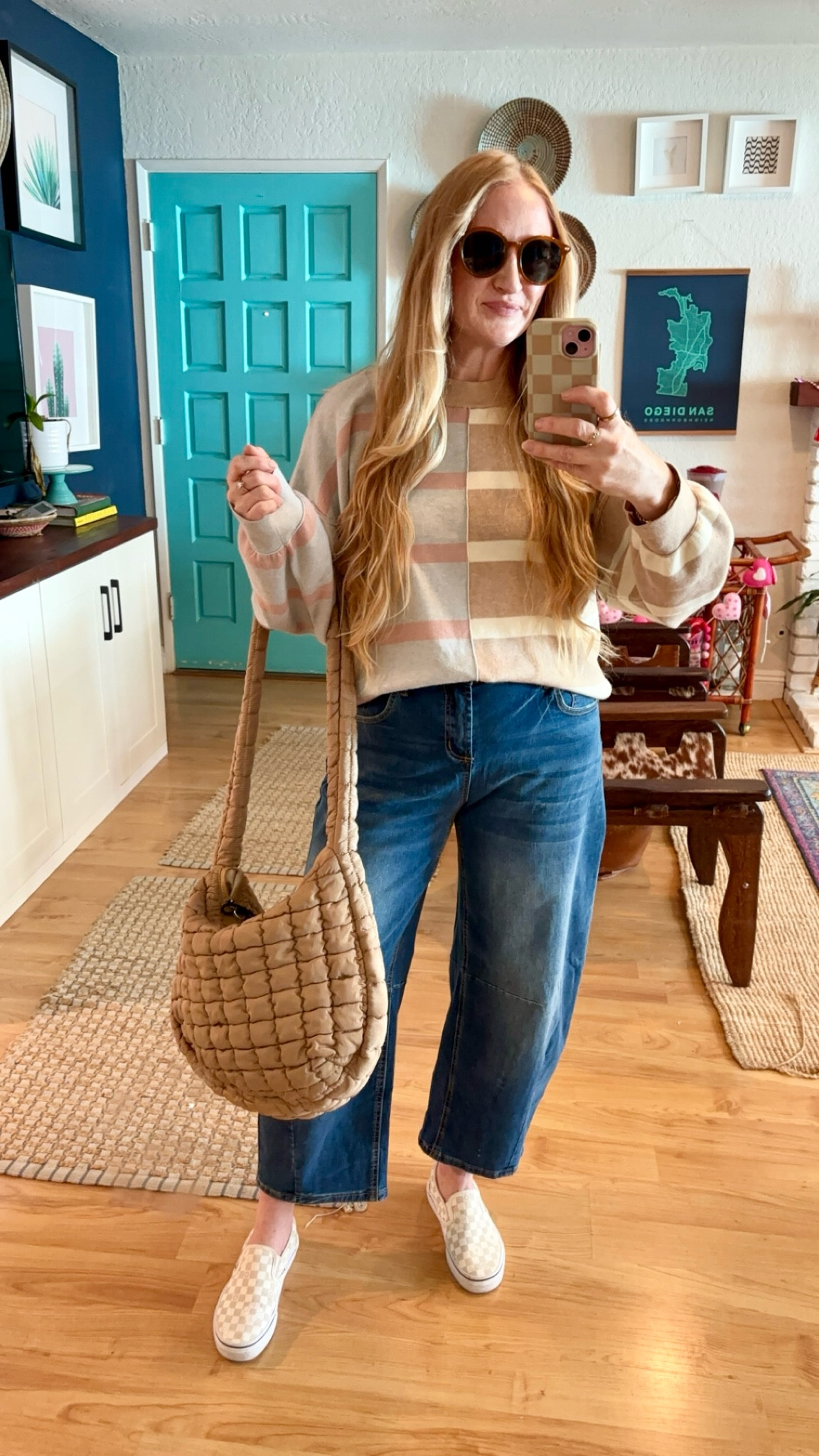 Amazon spring must-haves 💕 striped cozy sweater, pullover and quilted vest plus an amazing pair of barrel jeans! 

SIZING at 150 lbs and 5’7":
Wearing size 10 in barrel jeans
M in vest and striped sweater
L in pullover

Spring favorites, spring must haves, spring haul, spring casual clothes, elevated casual, striped sweater, Amazon sweaters, free people sweater, quilted vest, puffer vest, Amazon barrel jeans, affordable barrel jeans, mom style, cozy outfits, easy outfits, casual ootd

#LTKFindsUnder50 #LTKStyleTip #LTKFindsUnder100