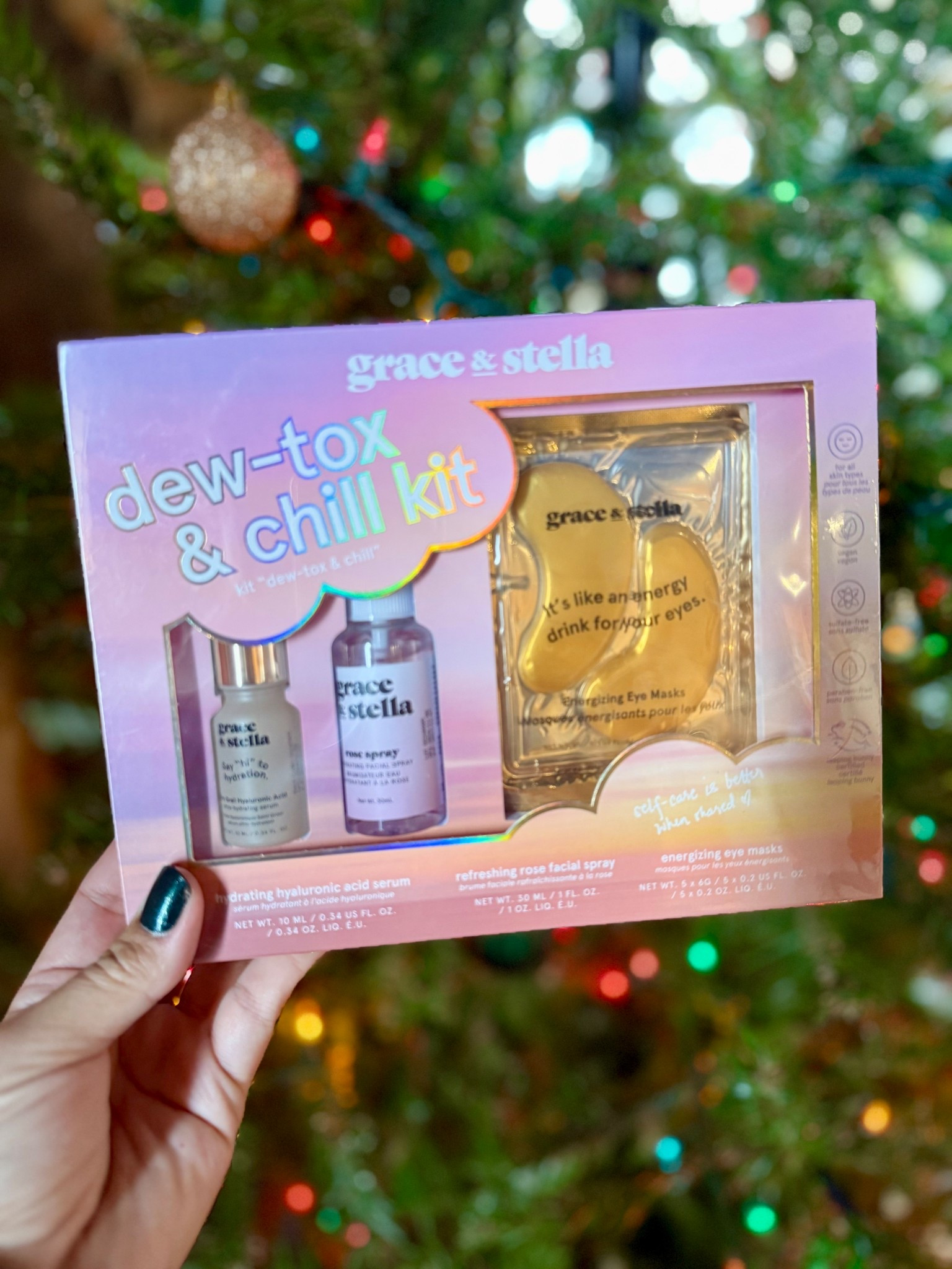 This little dew-tox & chill kit is such an easy gift idea 🎁✨

Hyaluronic serum, rose facial spray, and their eye masks all in one cute box. Zero wrapping, zero thinking… my kind of holiday shopping 😂

I grabbed one to tuck under the tree because it’s perfect for teachers, girlfriends, teens — anyone who could use a little self-care moment this time of year. So cute and super easy. 💗

#LTKGiftGuide #LTKHoliday #LTKBeauty