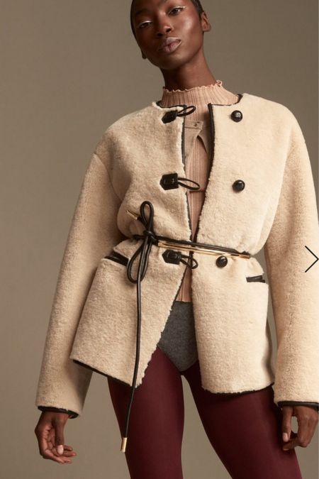 Love this shearling jacket - under $150!