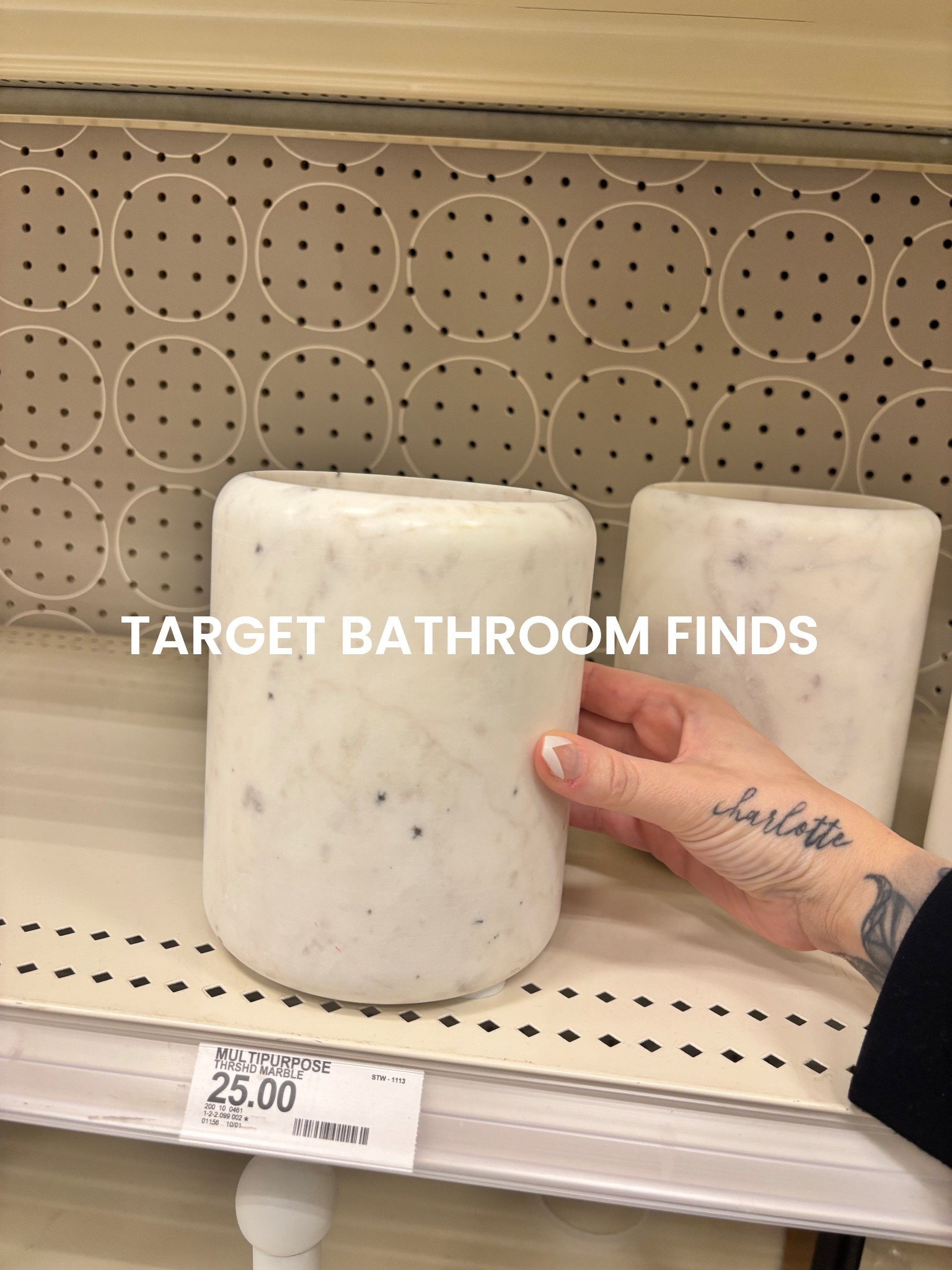 I love using this multipurpose utensil holder in the bathroom with the marble bathroom accessories linked below. It’s perfect to store hairbrushes or a curling iron! 

Target, marble, target finds, home finds, threshold, studio mcgee, bathroom organizing 

#LTKFindsUnder50 #LTKHome