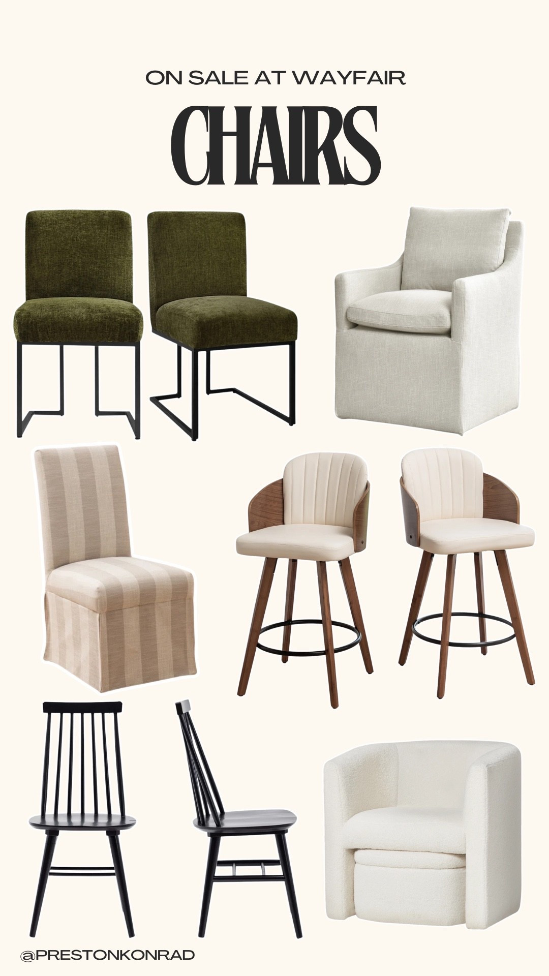Chairs on deal way Wayfair 

#LTKStyleTip #LTKHome #LTKSaleAlert