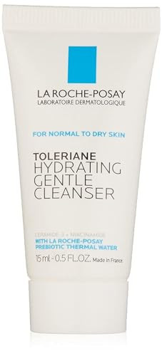 La Roche-Posay Tolerance Hydrating Gentle Face Wash Cleanser for Normal to Dry Sensitive Skin, 0.5 Fl Oz | Amazon (US)
