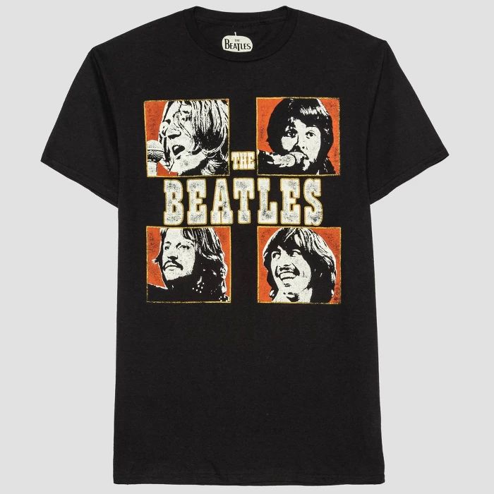Men's The Beatles Short Sleeve Graphic T-Shirt - Black | Target