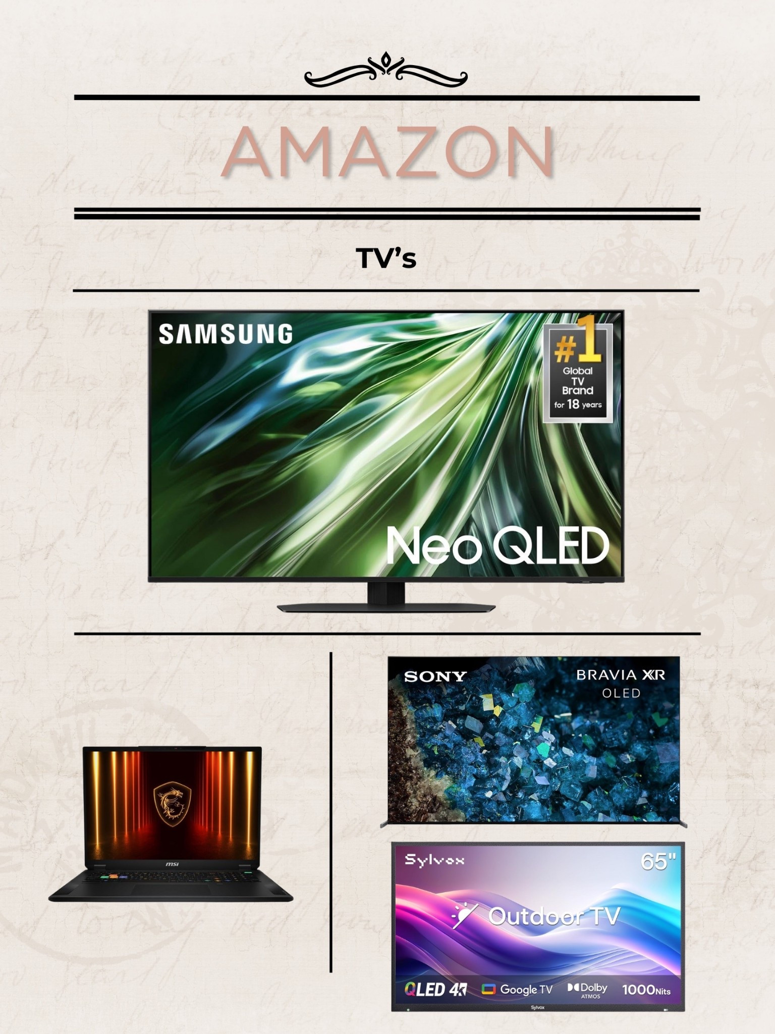Amazon Smart TV’s

#LTKOver40 #LTKHome #LTKSaleAlert