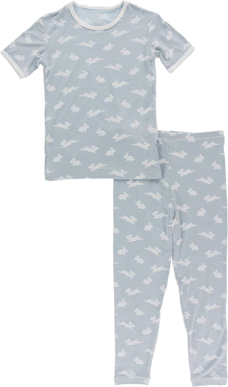 KicKee Pants Easter Pajama Set in Long Sleeve Tee, Snug Fitting PJ’s Matching Sleepwear Set, Ne... | Amazon (US)