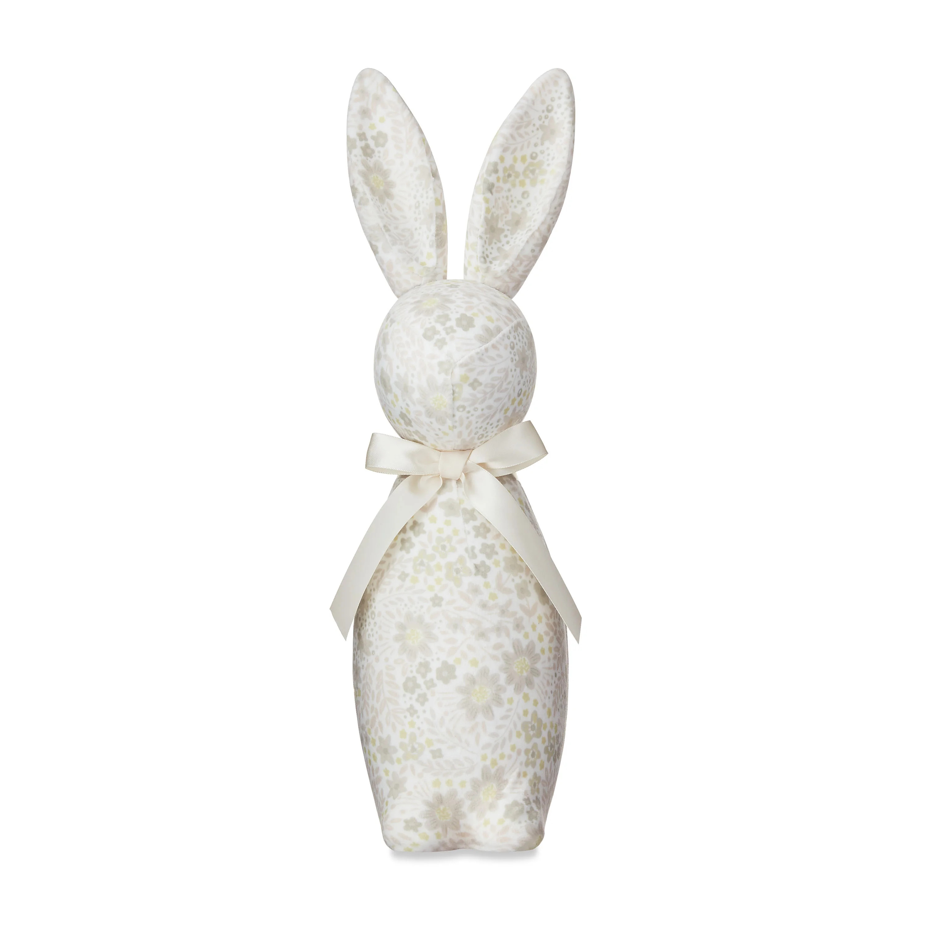 Easter White Floral Bunny Decor, 16 in, by Way To Celebrate | Walmart (US)